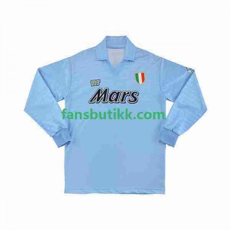 Fotballdrakt SSC SSC Napoli 1991 Retro Hjemmetrøye 1990 Langermet